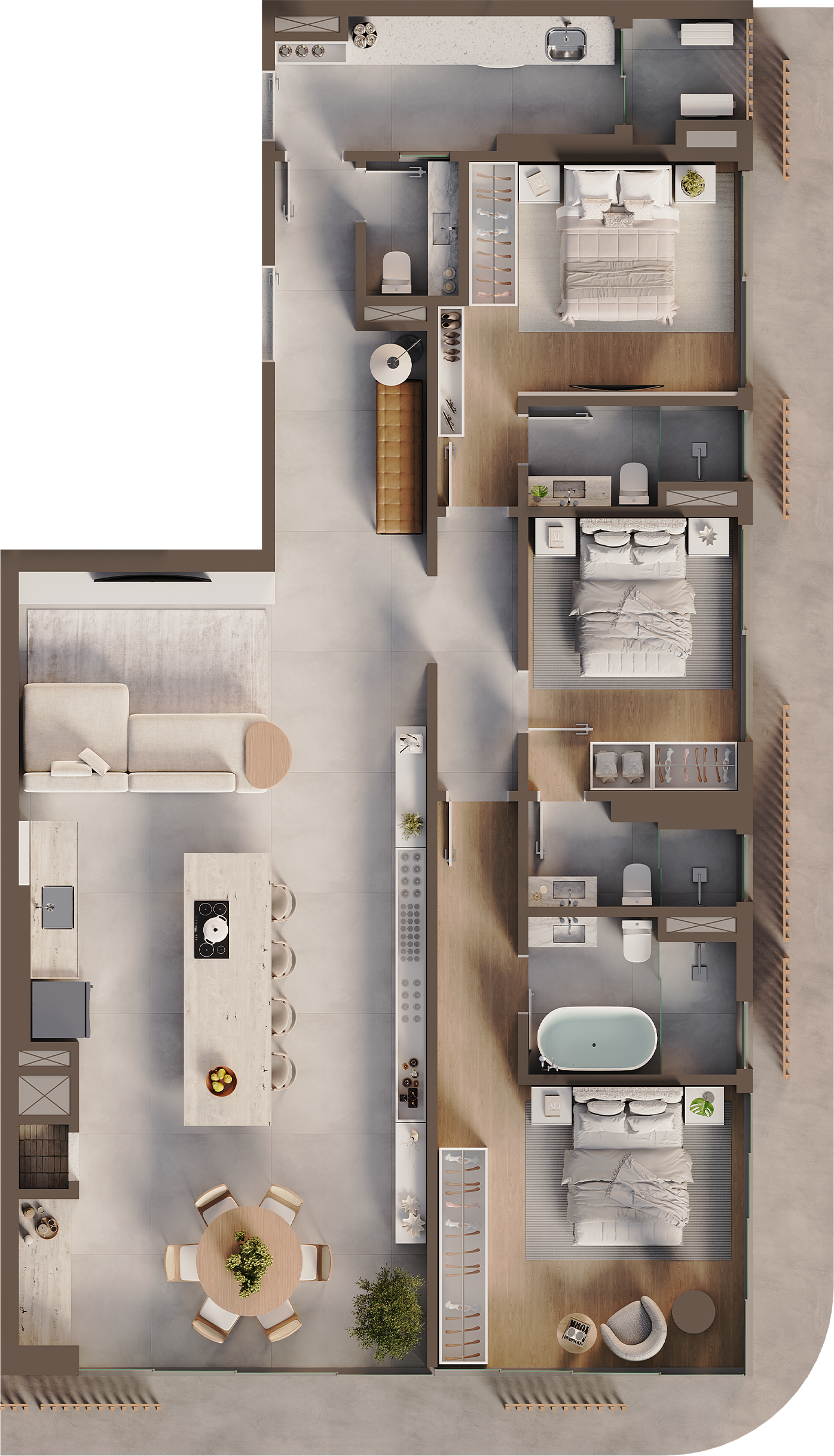 Atrani Tipo 02 — 135 m²